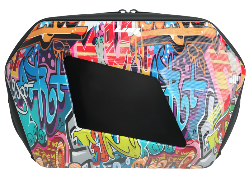 Smart LED Display Riding Crossbody Bag Graffiti Style
