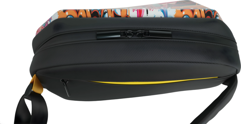 Smart LED Display Riding Crossbody Bag Graffiti Style