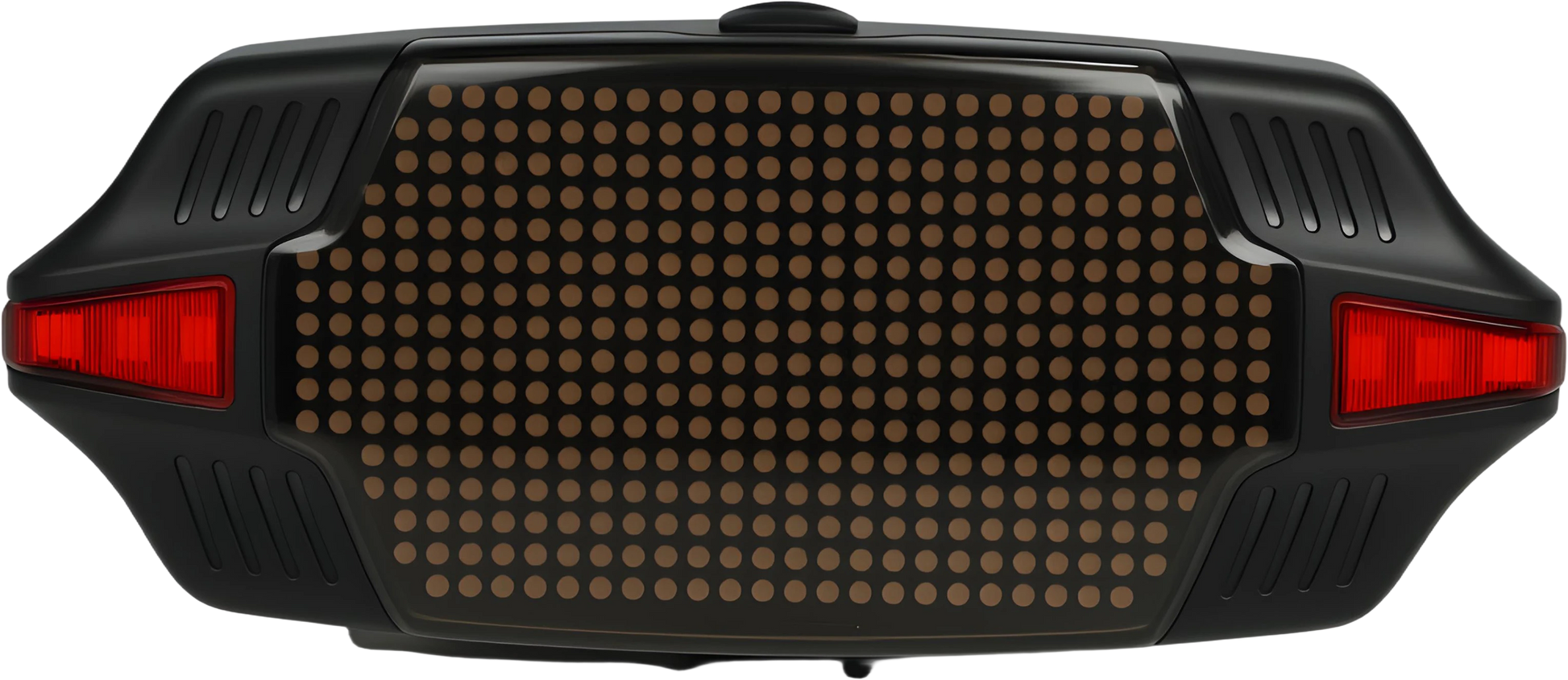 Guardian smart LED taillight front panel view showing full dot-matrix LED grid with dual red side lights