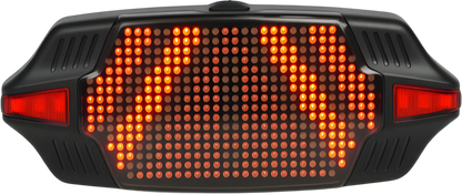 Guardian smart LED taillight side profile showing aerodynamic housing and mounting bracket