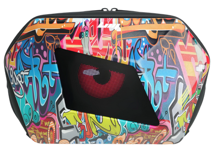 Smart LED Display Riding Crossbody Bag Graffiti Style