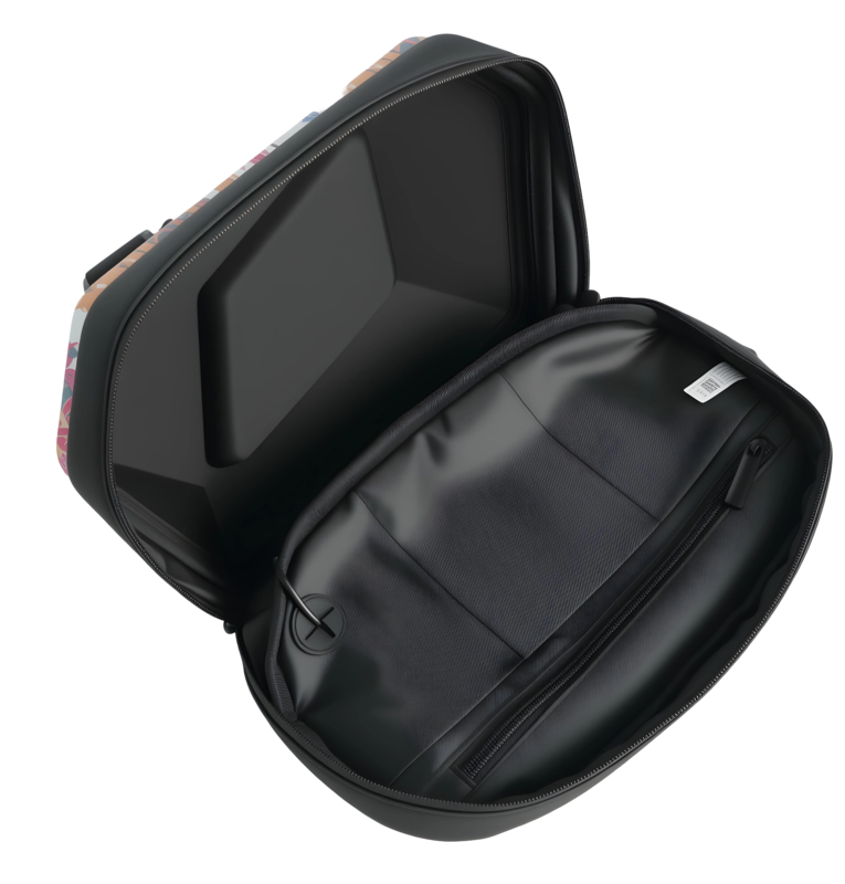 Smart LED Display Riding Crossbody Bag Graffiti Style